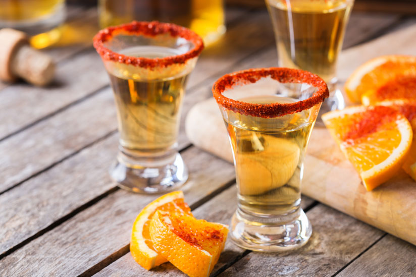 Mezcal drinks on Isla Holbox Mexico