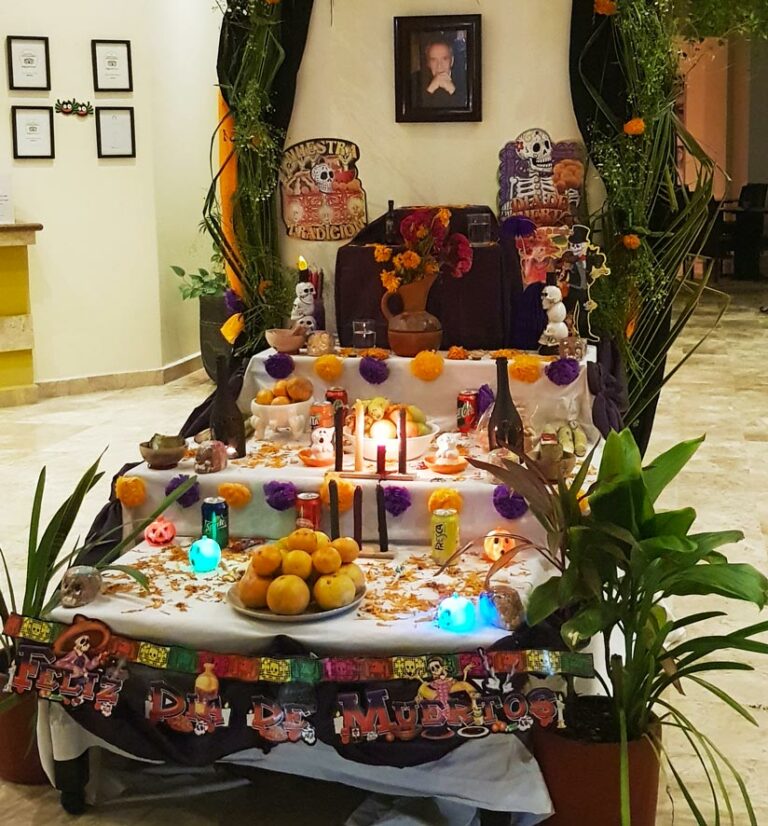 Dia De Los Muertos Altar-Set - Bunter Holz-Altar Mit Ofrenda-Dekorationen Für Tag Der Toten