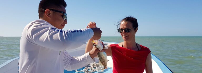 Excursion for fishing and cenote Yalahau on Isla Holbox