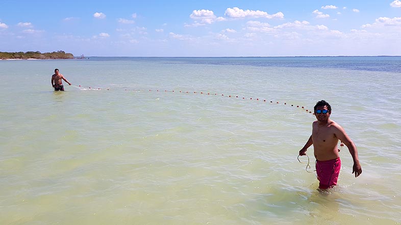 Köder fischen auf Isla Holbox