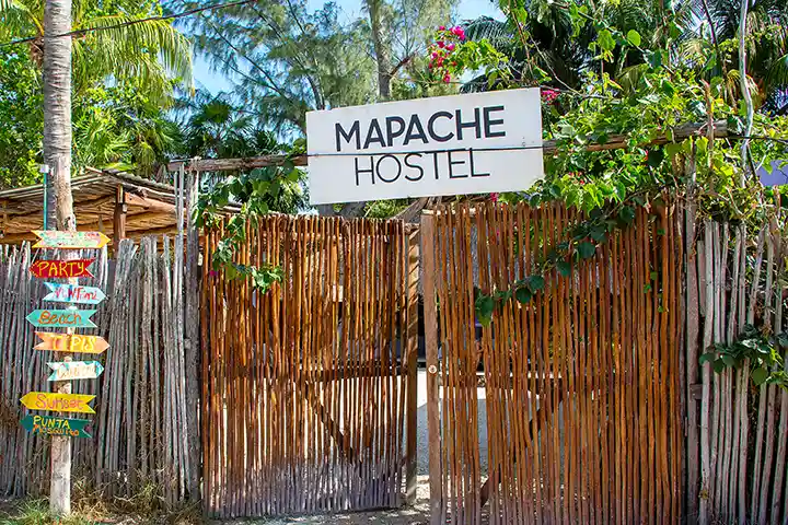 Hostel Mapache auf der Insel Holbox