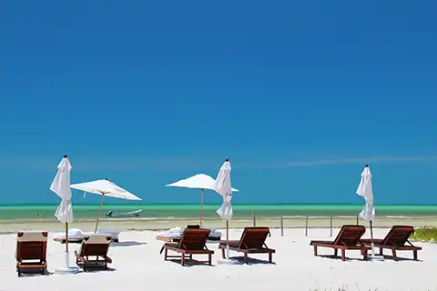 Hotels auf der Insel Holbox in Mexiko