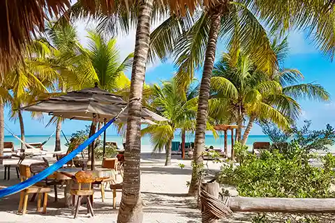 Unterkünfte auf der Insel Holbox in Mexiko