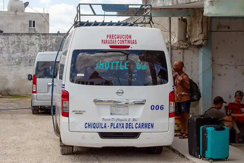 Colectivo from Playa del Carmen to Chiquila at Holbox Island