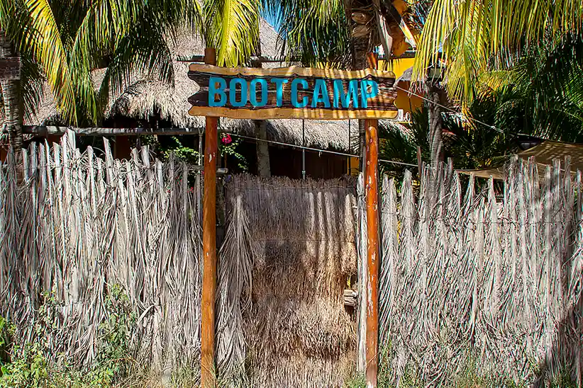 Entrance to the Holbox Bootcamp