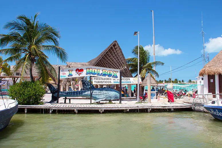 Return to the port of Holbox after the tour