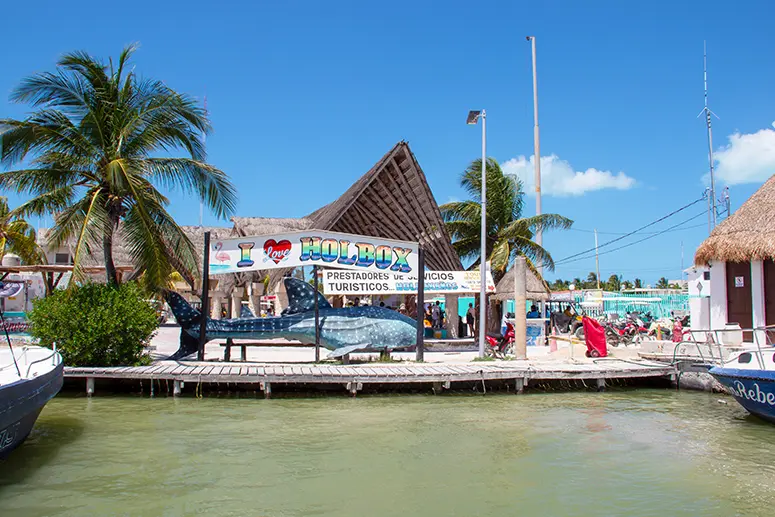 Rückkehr zum Hafen von Holbox nach der Tour