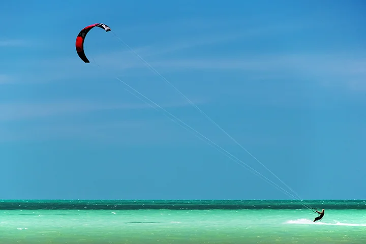 Activity kite surfing on Holbox Island
