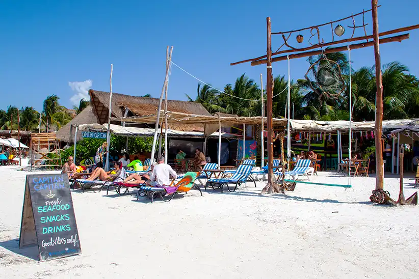 Beach Club Capitan Capitan auf der Insel Holbox
